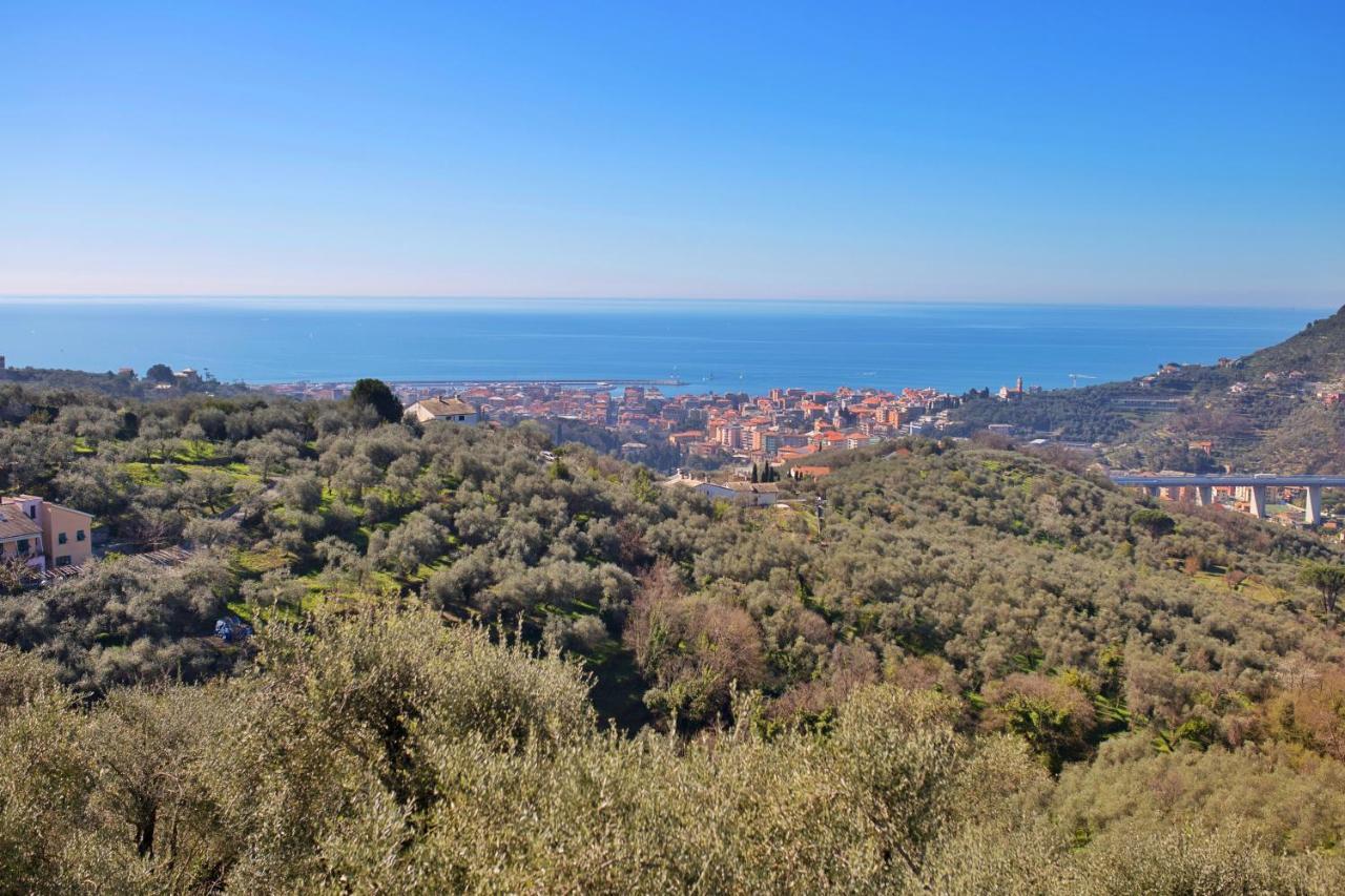 Villa La Vivagna - Casa Vista Mare Tra Gli Ulivi à Leivi Extérieur photo