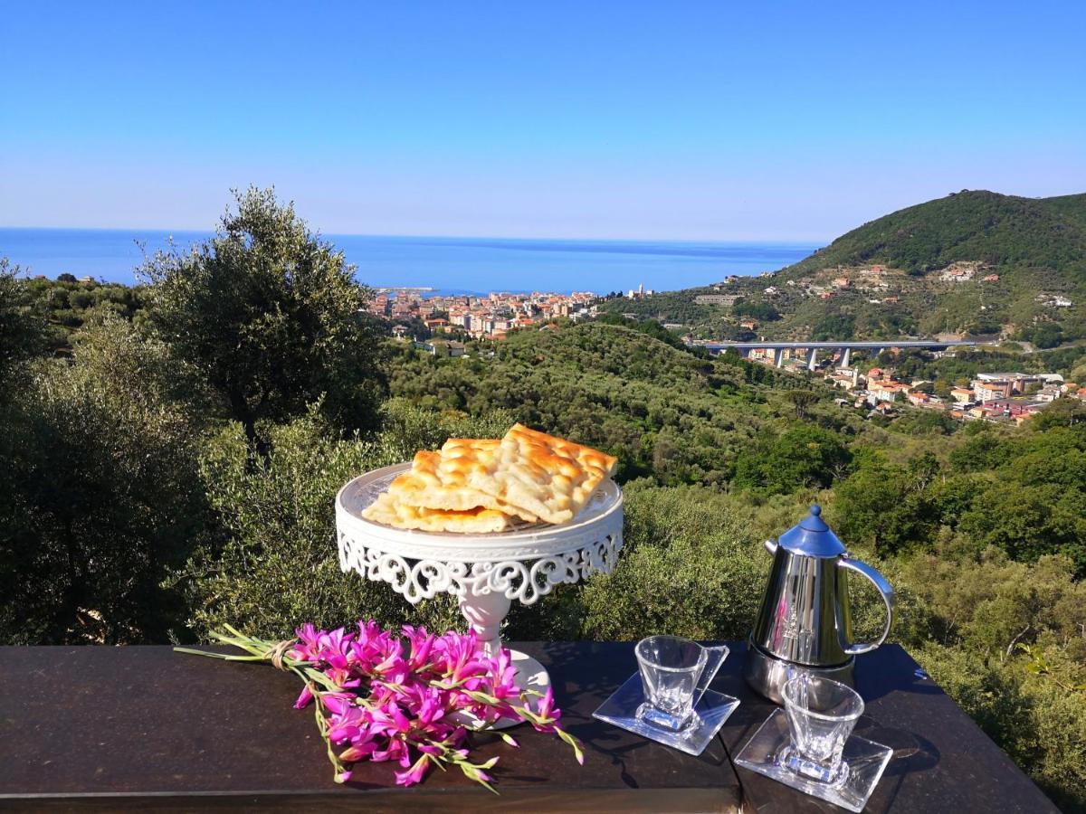 Villa La Vivagna - Casa Vista Mare Tra Gli Ulivi à Leivi Extérieur photo