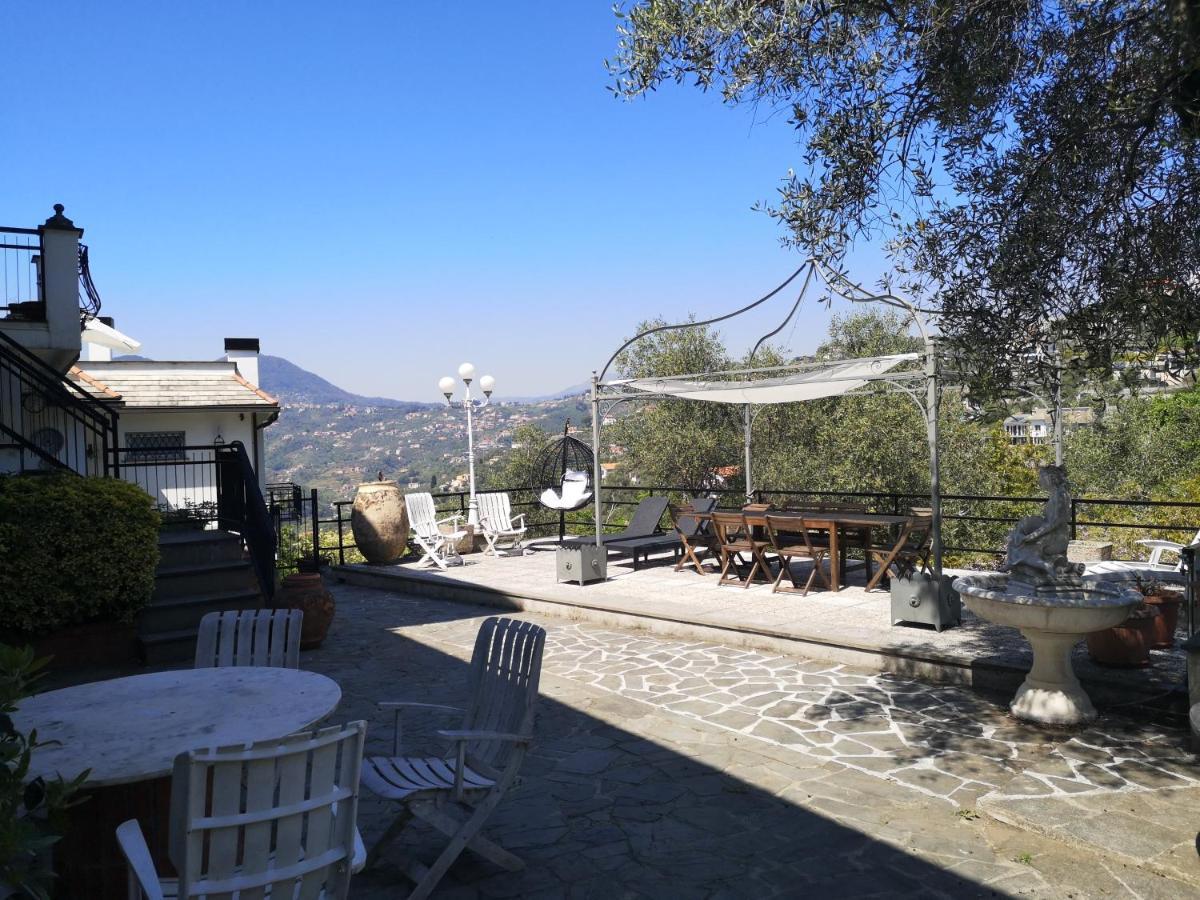 Villa La Vivagna - Casa Vista Mare Tra Gli Ulivi à Leivi Extérieur photo