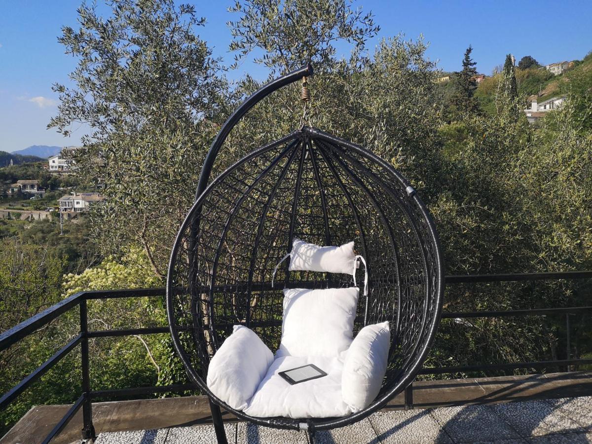 Villa La Vivagna - Casa Vista Mare Tra Gli Ulivi à Leivi Extérieur photo